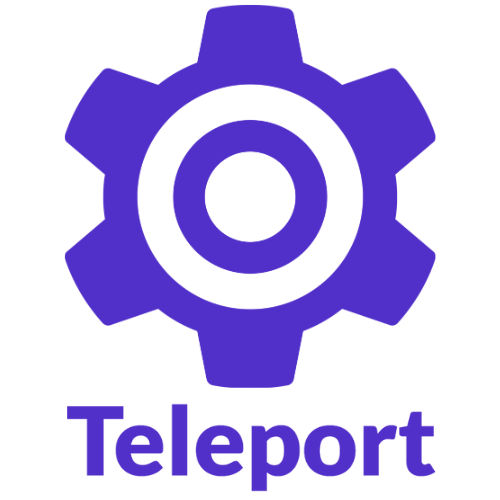 Teleport logo - Privileged Access & Secrets Mgmt.