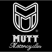 MUTT MOTORCYCLES ロゴステッカー 白　（2枚1組）