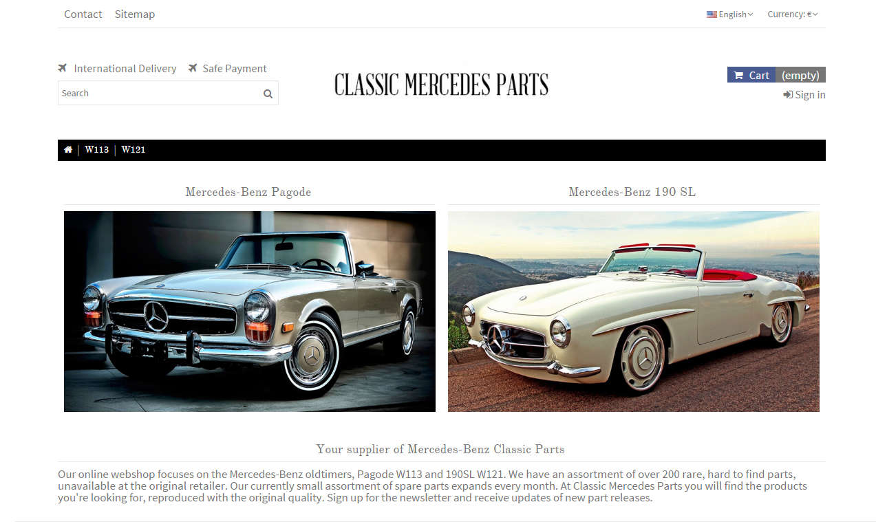 Mercedes parts deals search