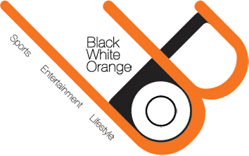 Black White Orange