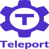 Teleport startup company logo