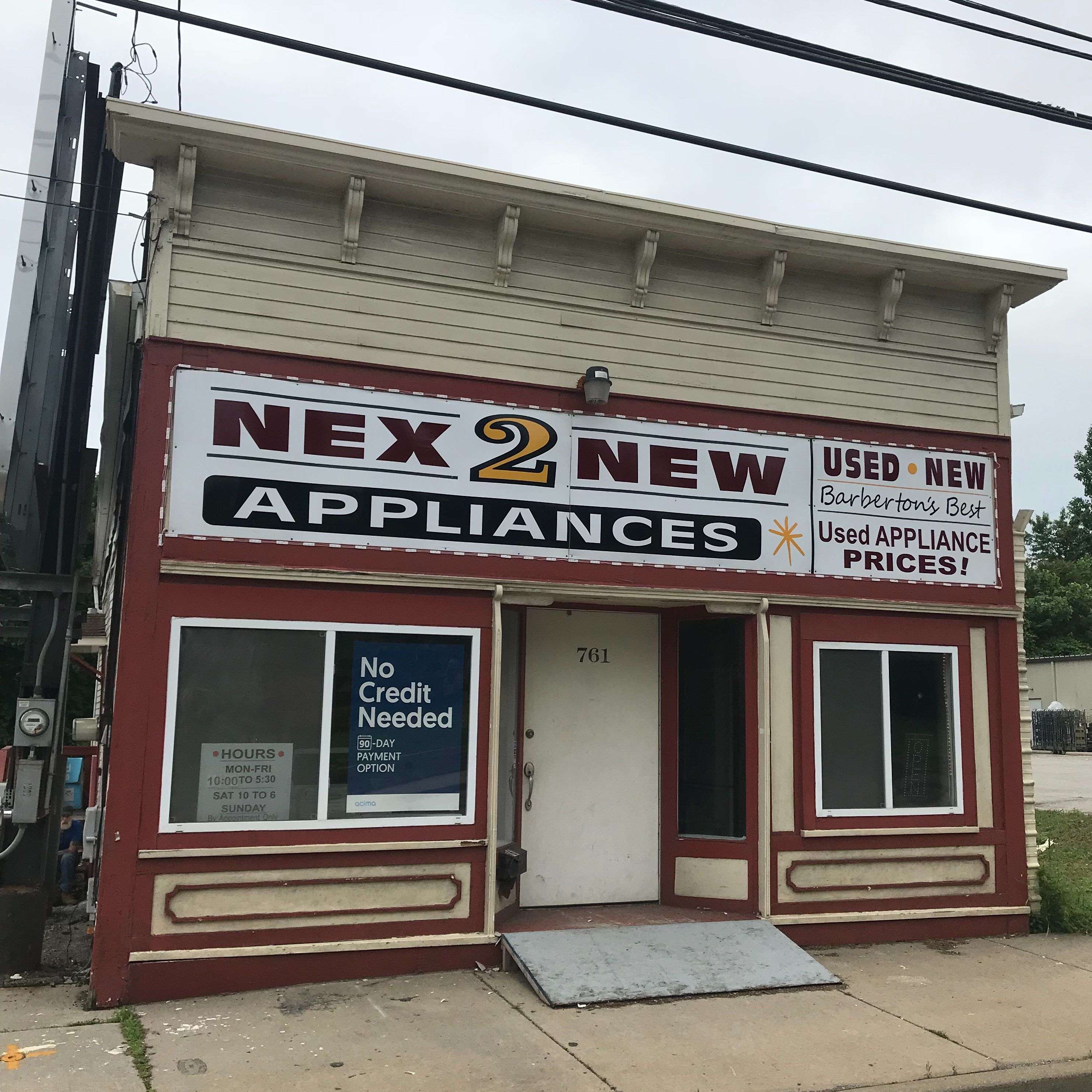 Nex 2 store new appliances