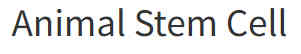 Animal Stem Cell