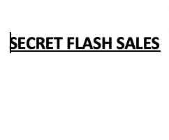 Secret Flash Sales